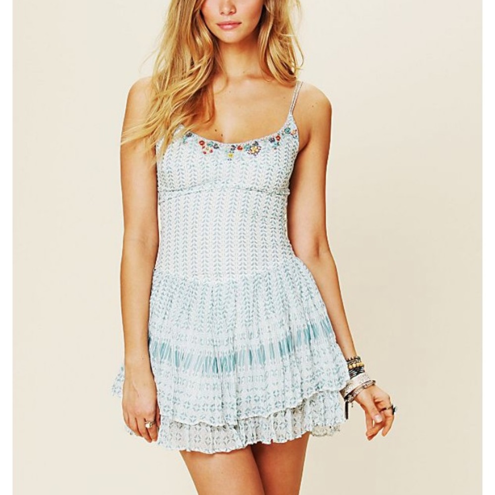 , Free People One Catalina Dress RARE blue combo